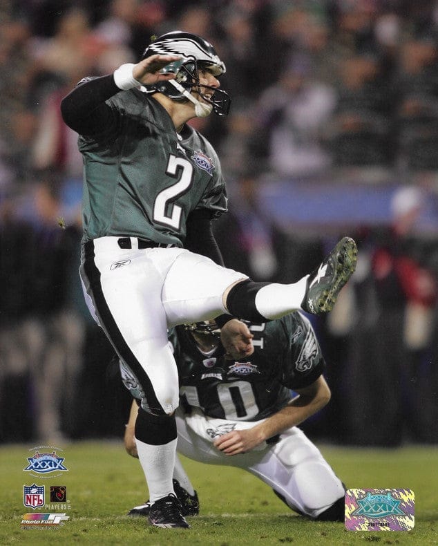 Dynasty Sports & Framing Unframed Football Photos David Akers Super Bowl XXXIX Philadelphia Eagles 8" x 10" Football Photo