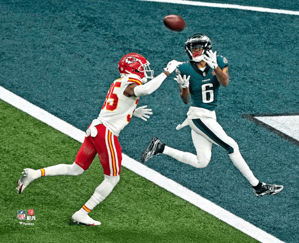 Dynasty Sports & Framing Unframed Football Photos DeVonta Smith Philadelphia Eagles Super Bowl LIX Touchdown 11" x 14" Football Photo