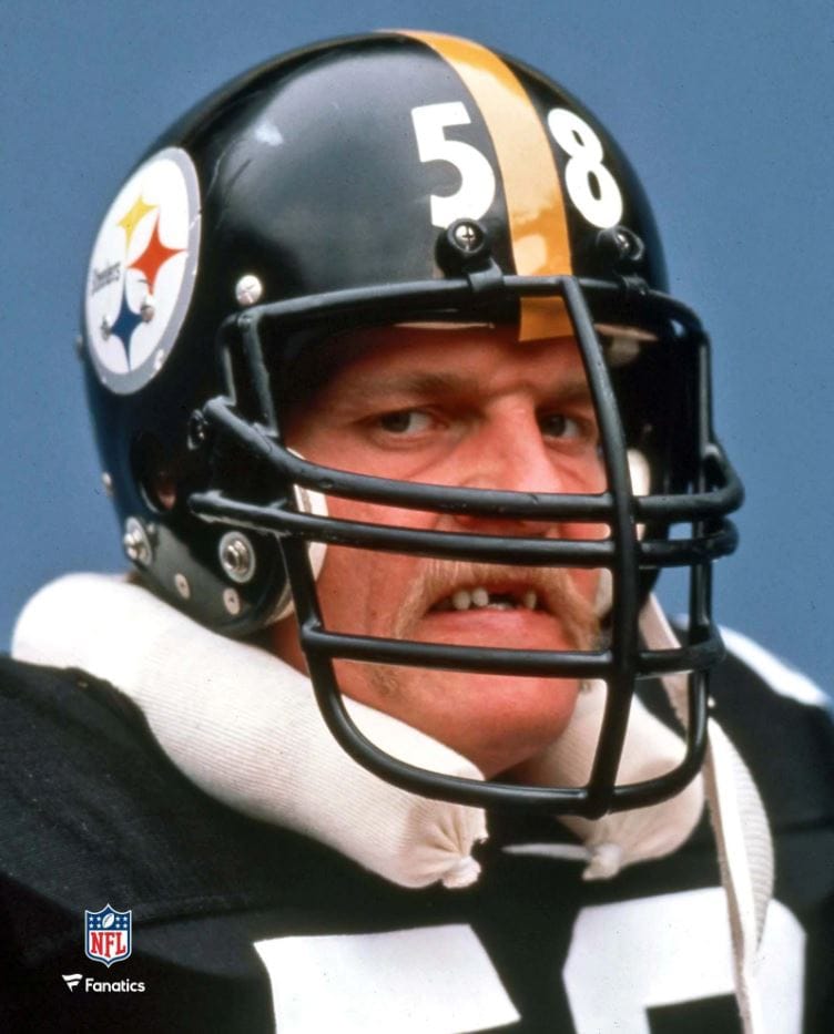 Dynasty Sports & Framing Unframed Football Photos Jack Lambert Snarl Pittsburgh Steelers 8" x 10" Football Photo