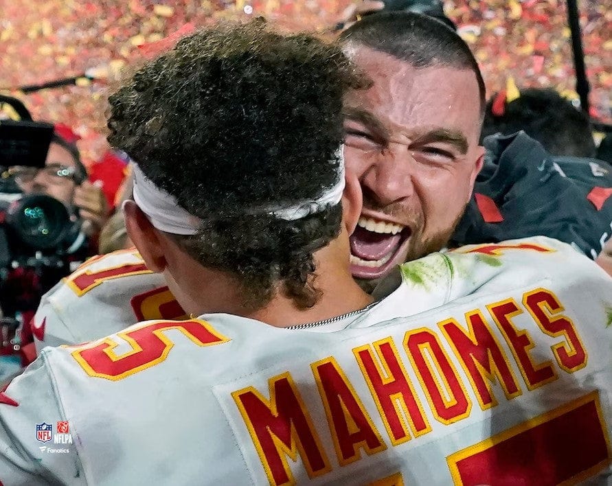 Dynasty Sports & Framing Unframed Football Photos Patrick Mahomes & Travis Kelce Super Bowl LVII Champions Kansas City Chiefs 8" x 10" Football Photo