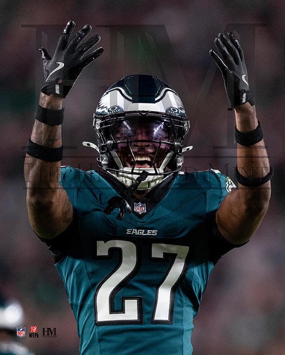 Dynasty Sports & Framing Unframed Football Photos Quinyon Mitchell Flexing Action Philadelphia Eagles 8" x 10" Football Photo