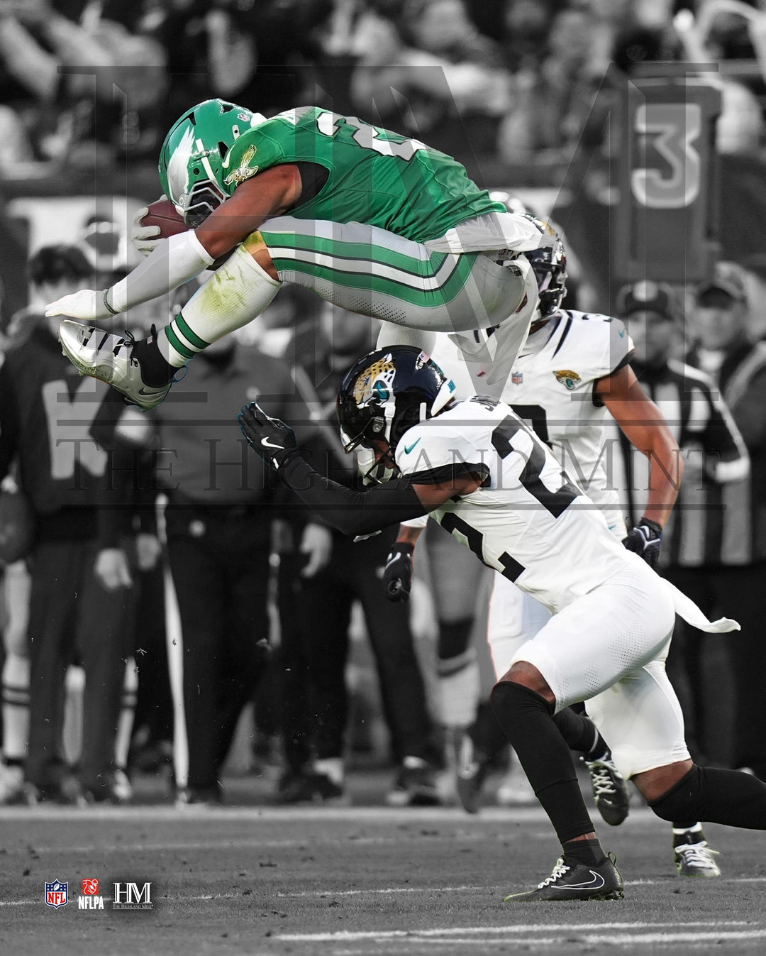 Dynasty Sports & Framing Unframed Football Photos Saquon Barkley Reverse Hurdle Philadelphia Eagles 8" x 10" Football Photo