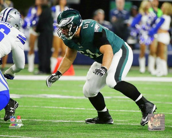 Dynasty Sports & Framing Unframed Football Photos Stefen Wisniewski v. Cowboys Philadelphia Eagles 8" x 10" Football Photo
