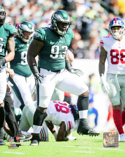 Dynasty Sports & Framing Unframed Football Photos Timmy Jernigan in Action Philadelphia Eagles Football Photo