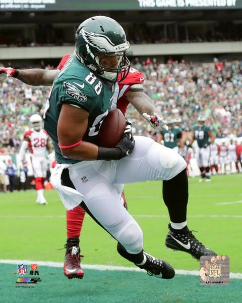 Dynasty Sports & Framing Unframed Football Photos Trey Burton Touchdown Catch Philadelphia Eagles Football Photo