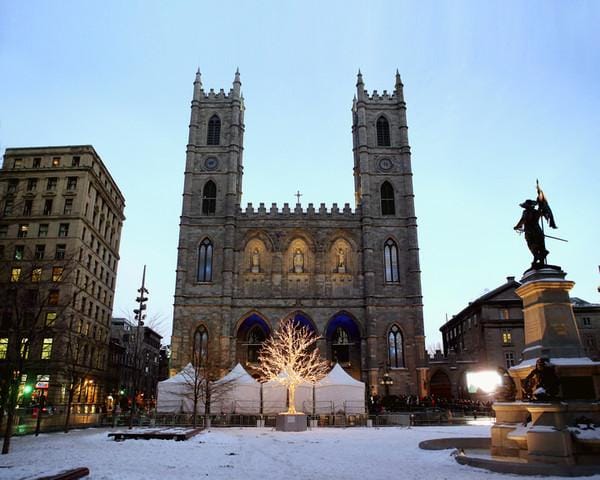 Dynasty Sports & Framing Unframed Historical Photos Notre-Dame Basilica in Montreal 8" x 10" Landmark Photo