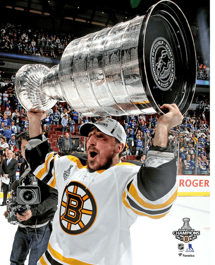 Dynasty Sports & Framing Unframed Hockey Photos 8x10 Photo Brad Marchand 2011 Stanley Cup Trophy Boston Bruins Hockey Photo