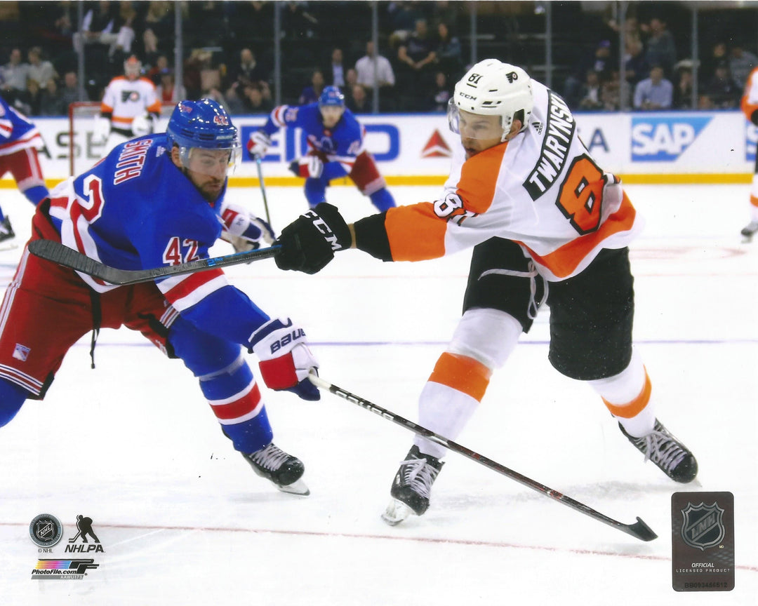 Dynasty Sports & Framing Unframed Hockey Photos 8x10 Photo Carsen Twarynski Philadelphia Flyers in Action Hockey Photo