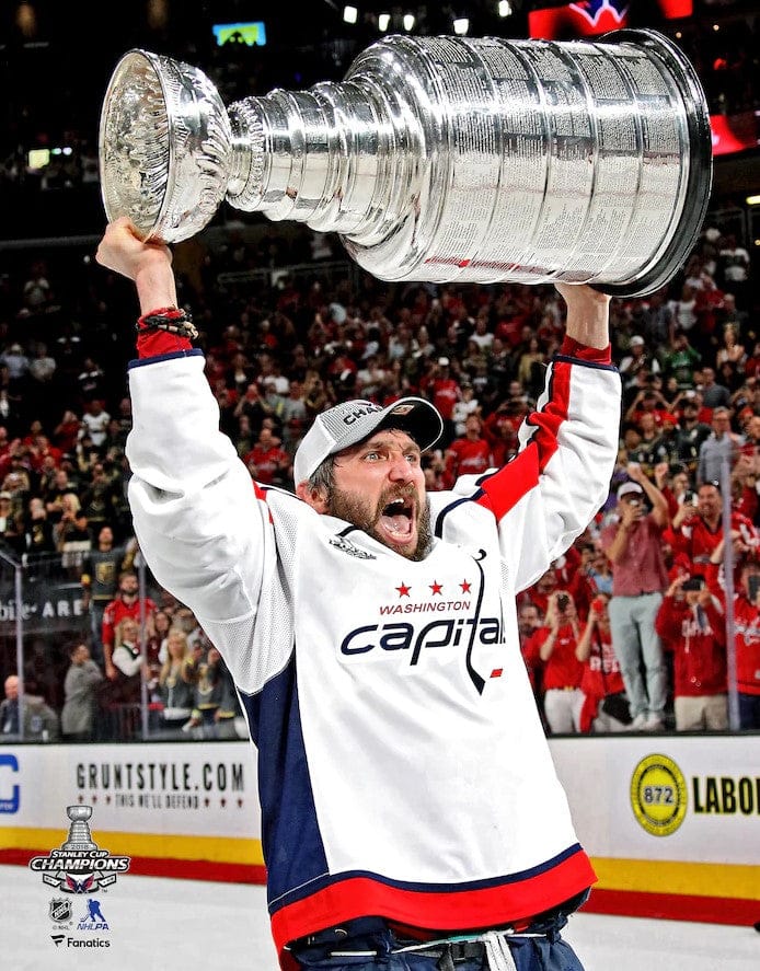Dynasty Sports & Framing Unframed Hockey Photos Alex Ovechkin Washington Capitals 2018 Stanley Cup Champions 8" x 10" Hockey Photo