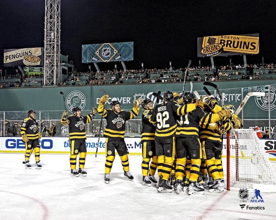 Dynasty Sports & Framing Unframed Hockey Photos Boston Bruins 2023 Winter Classic Champions Team Celebration 8" x 10" Hockey Photo