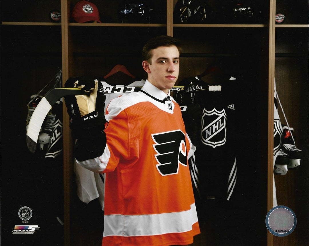 Dynasty Sports & Framing Unframed Hockey Photos Morgan Frost Locker Room Philadelphia Flyers 8" x 10" Hockey Photo