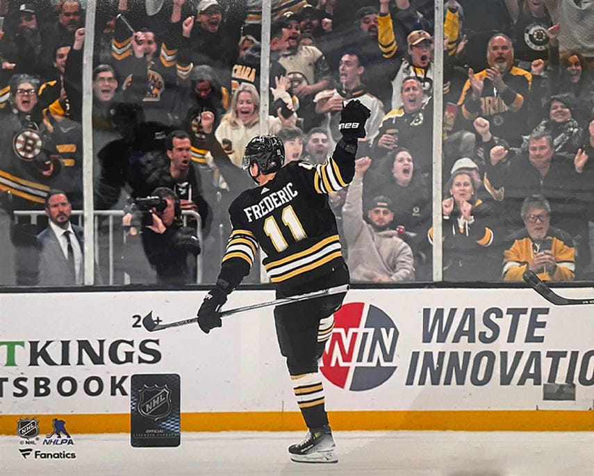 Dynasty Sports & Framing Unframed Hockey Photos Trent Frederic Goal Celebration Boston Bruins 16" x 20" Hockey Photo