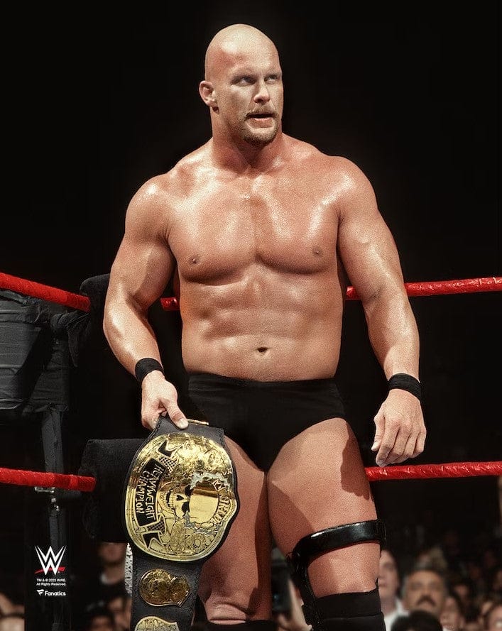 Dynasty Sports & Framing Unframed Wrestling Photos Stone Cold Steve Austin Smoking Skull Championship Belt 8" x 10" WWE Wrestling Photo