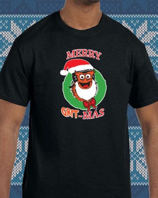 Dynasty Sports & Framing Youth Small Philadelphia Hockey Merry Grit-Mas Mascot Shirt (Youth)