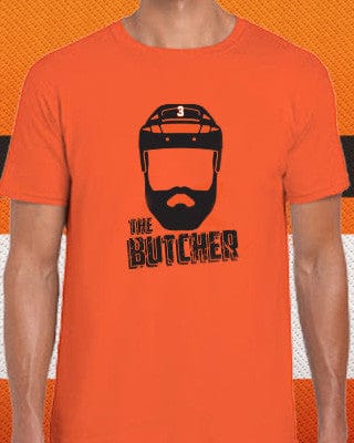 Dynasty Sports & Framing Youth Small Radko Gudas "The Butcher" Philadelphia Flyers Hockey Youth T-Shirt (Dynasty Sports Exclusive)