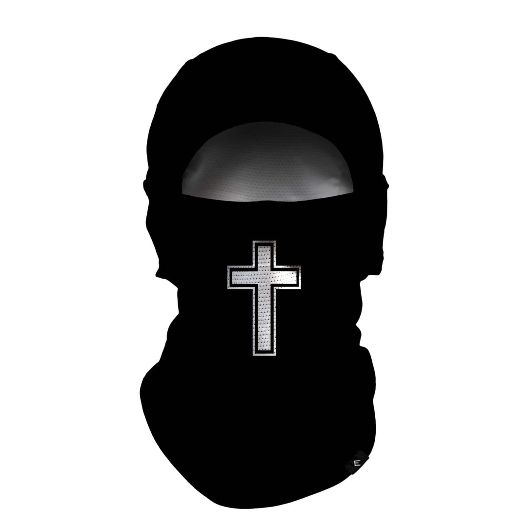 Elite Athletic Gear Balaclava Mask (Shiesty) Faith Cross Black Balaclava Mask (Shiesty)