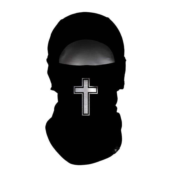 Elite Athletic Gear Balaclava Mask (Shiesty) Faith Cross Black Balaclava Mask (Shiesty)