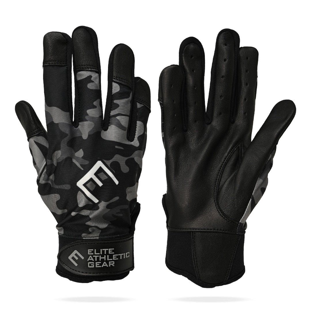 Elite Athletic Gear Batting Gloves Blackout Camo Batting Gloves
