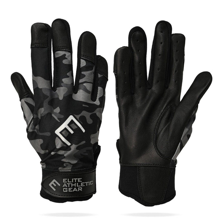 Elite Athletic Gear Batting Gloves Blackout Camo Batting Gloves