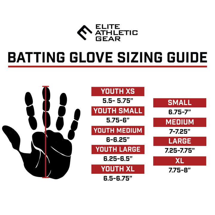 Elite Athletic Gear Batting Gloves Faith Cross White Batting Gloves