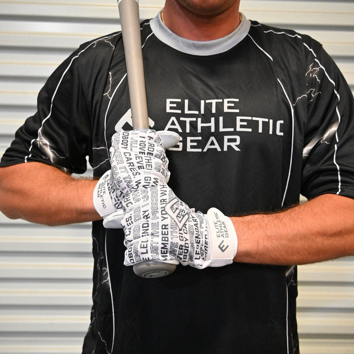 Elite Athletic Gear Batting Gloves Motivational Batting Gloves