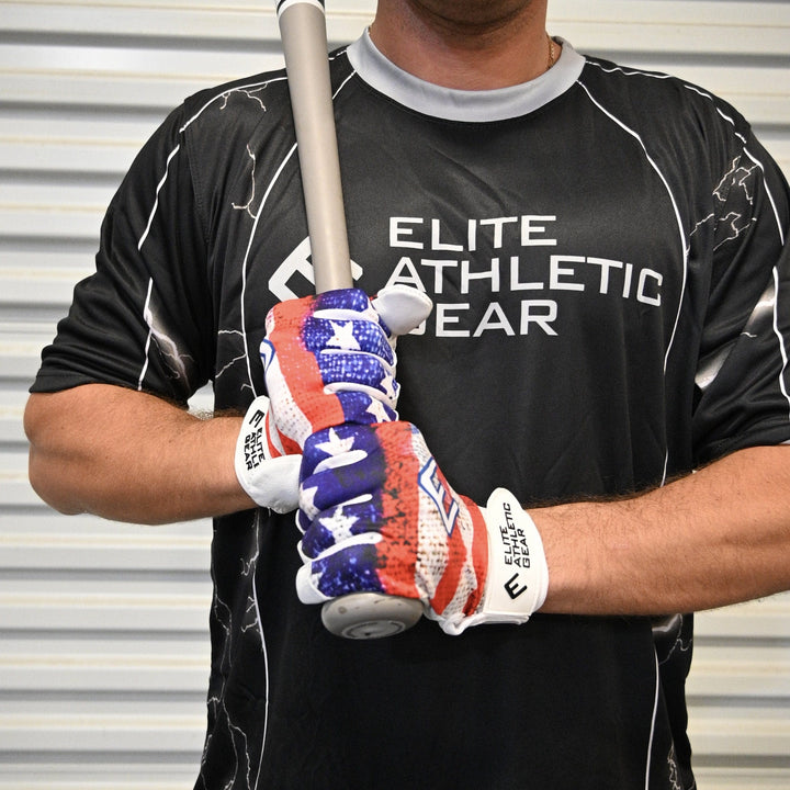 Elite Athletic Gear Batting Gloves Old Glory Batting Gloves