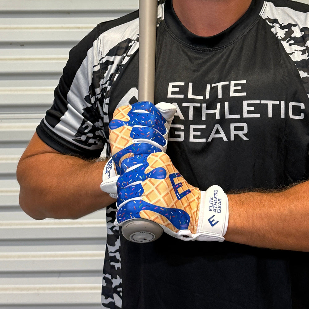 Elite Athletic Gear Batting Gloves Royal Ice Cream Batting Gloves