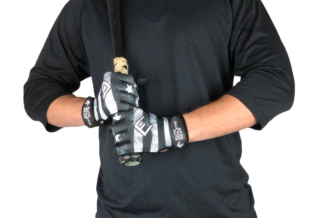 Elite Athletic Gear Batting Gloves Shadow Old Glory Batting Gloves