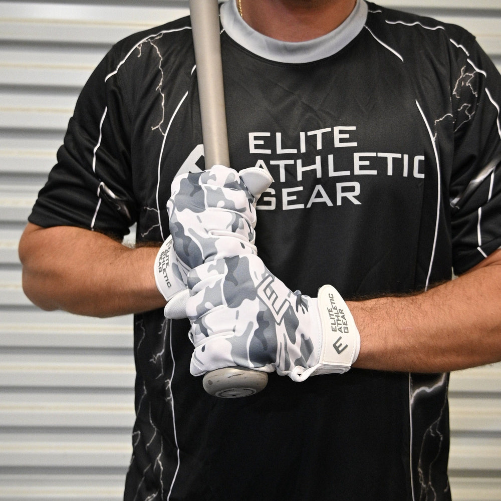 Elite Athletic Gear Batting Gloves Snow Camo Batting Gloves