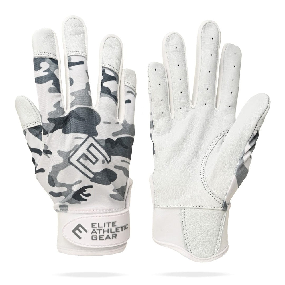 Elite Athletic Gear Batting Gloves Snow Camo Batting Gloves