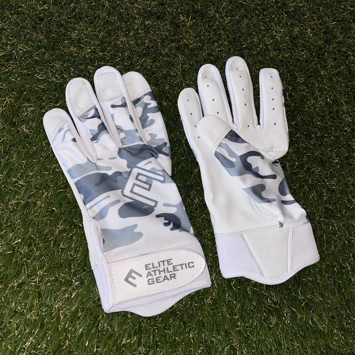 Elite Athletic Gear Batting Gloves Snow Camo Batting Gloves