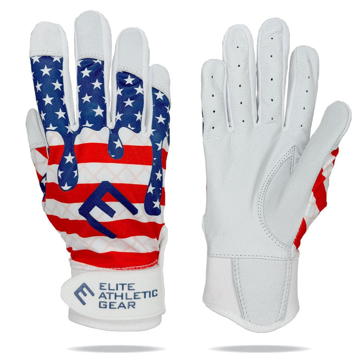 Elite Athletic Gear Batting Gloves USA Flag Ice Cream Batting Gloves