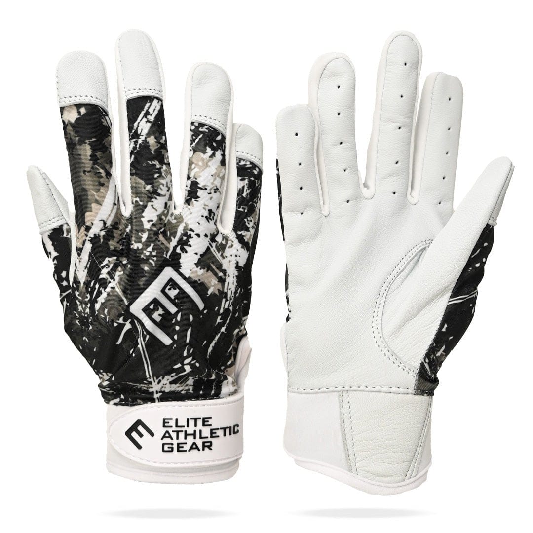 Elite Athletic Gear Batting Gloves Wicked White Batting Gloves