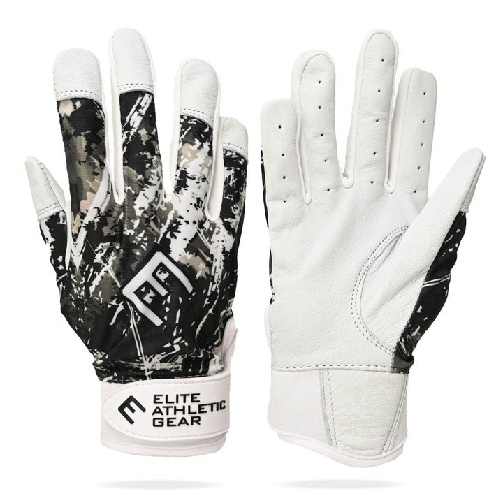Elite Athletic Gear Batting Gloves Wicked White Batting Gloves