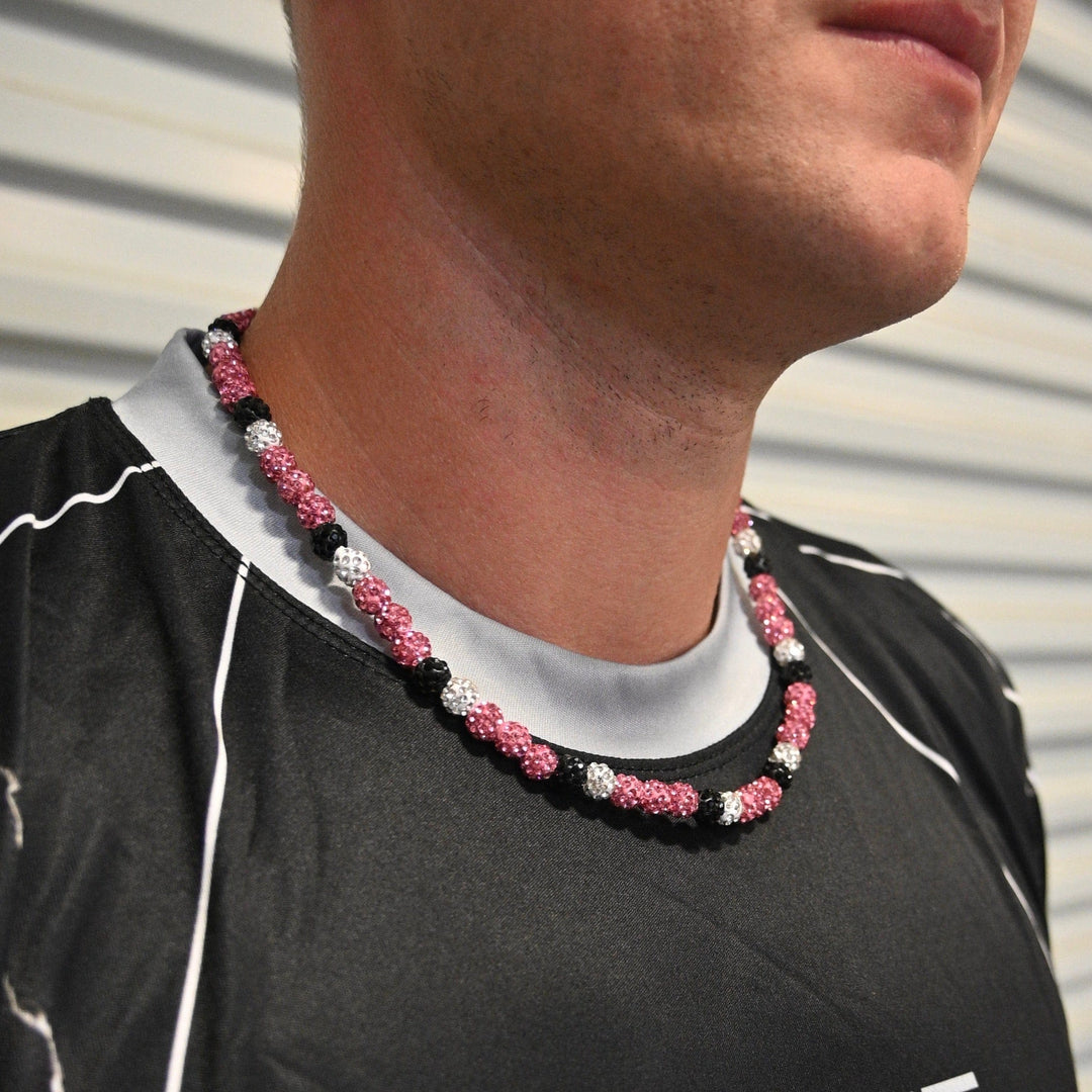 Elite Athletic Gear Bead Necklace Pink Ice Bead Necklace