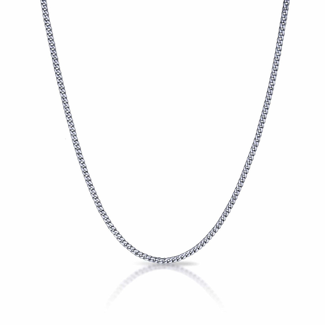 Elite Athletic Gear Chain 3mm Cuban Link Chain Necklace - Stainless Steel