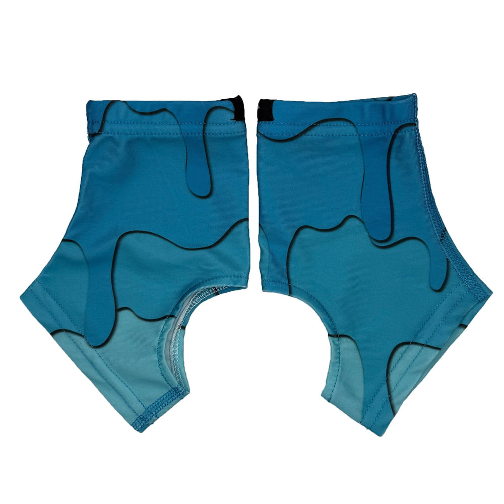 Elite Athletic Gear Cleat Covers Blue Drippy Cleat Covers (Spats)