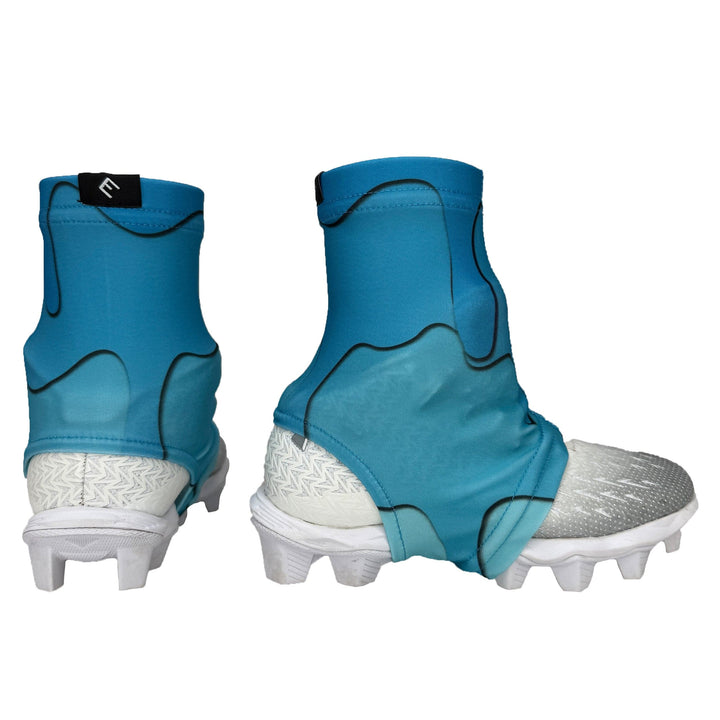 Elite Athletic Gear Cleat Covers Blue Drippy Cleat Covers (Spats)