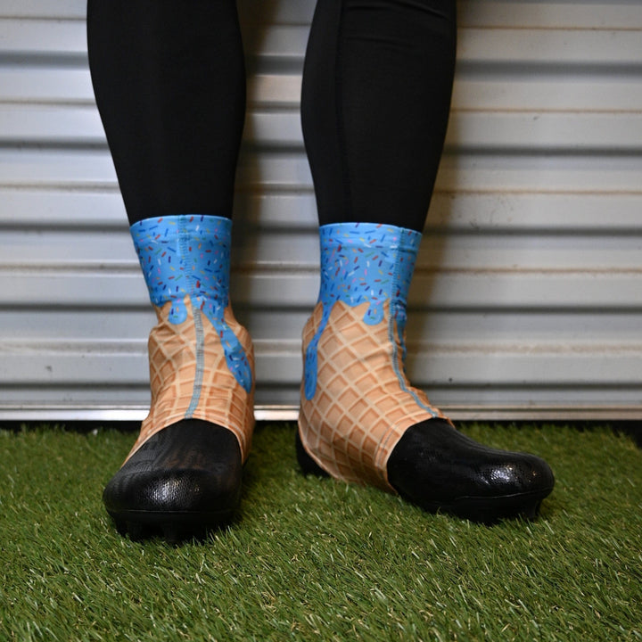 Elite Athletic Gear Cleat Covers Blue Ice Cream Cleat Covers (Spats)