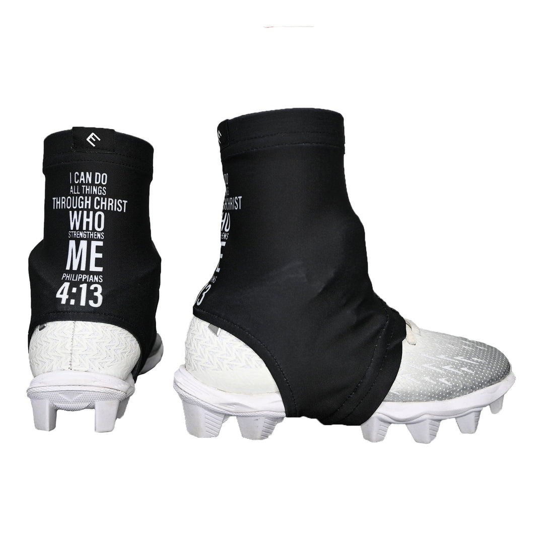 Elite Athletic Gear Cleat Covers Philippians 4:13 Cross Cleat Covers (Spats)