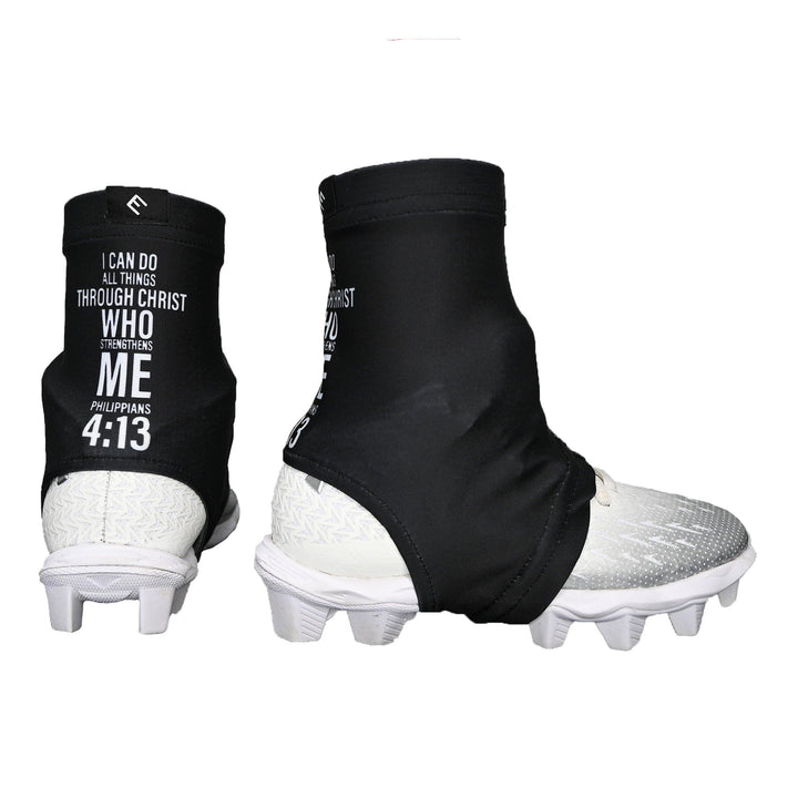 Elite Athletic Gear Cleat Covers Philippians 4:13 Cross Cleat Covers (Spats)