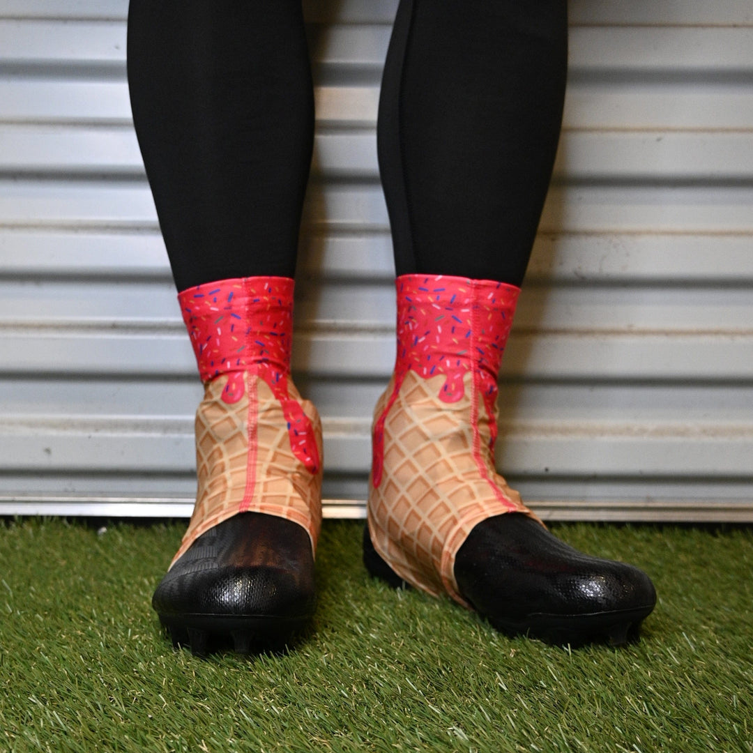 Elite Athletic Gear Cleat Covers Pink Ice Cream Cleat Covers (Spats)