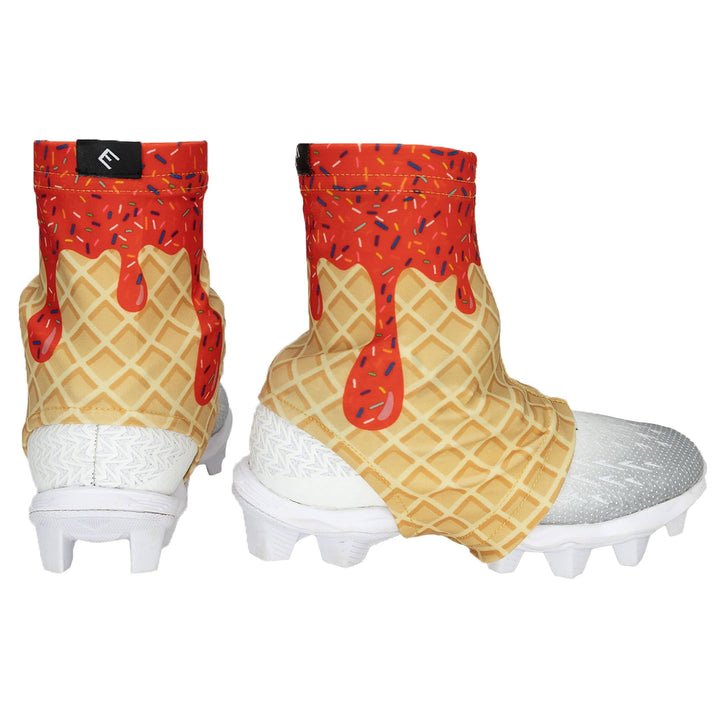 Elite Athletic Gear Cleat Covers Red Ice Cream Cleat Covers (Spats)