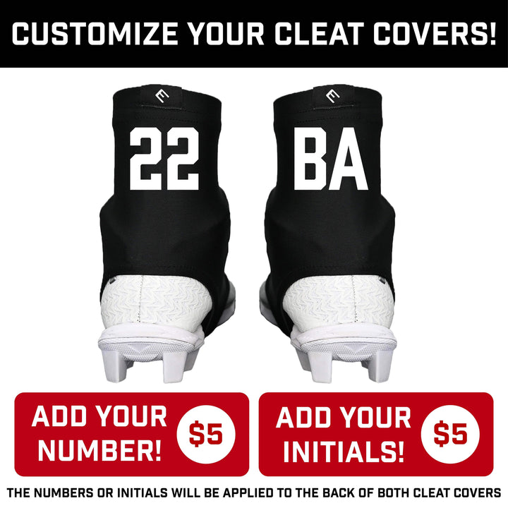 Elite Athletic Gear Cleat Covers White Cleat Covers (Spats)