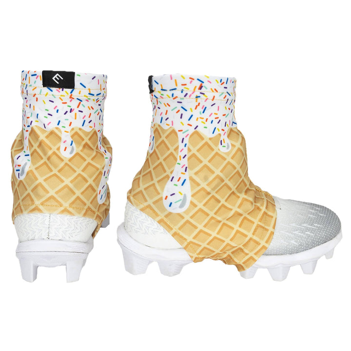 Elite Athletic Gear Cleat Covers White Ice Cream Cleat Covers (Spats)