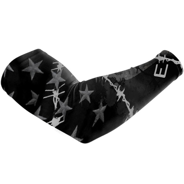 Elite Athletic Gear Compression Arm Sleeve Barbed Wire USA Flag Arm Sleeve
