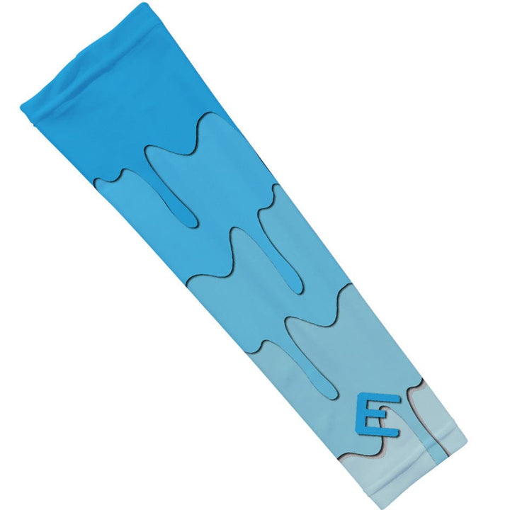 Elite Athletic Gear Compression Arm Sleeve Blue Drippy Arm Sleeve