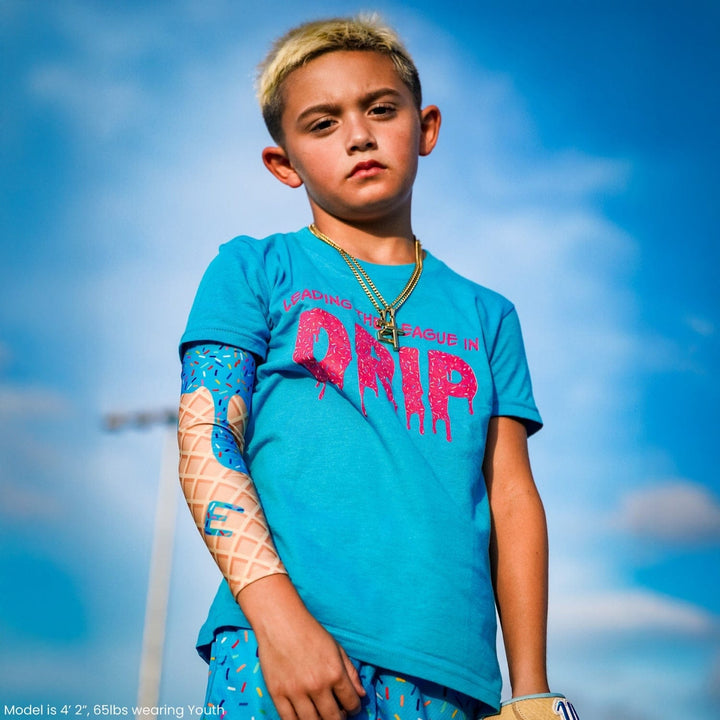 Elite Athletic Gear Compression Arm Sleeve Blue Ice Cream Arm Sleeve