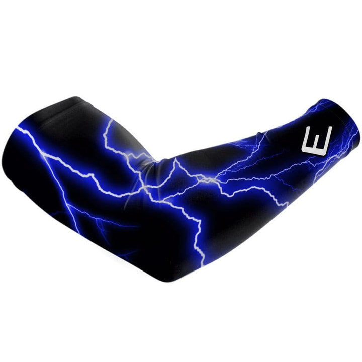 Elite Athletic Gear Compression Arm Sleeve Blue Lightning Arm Sleeve