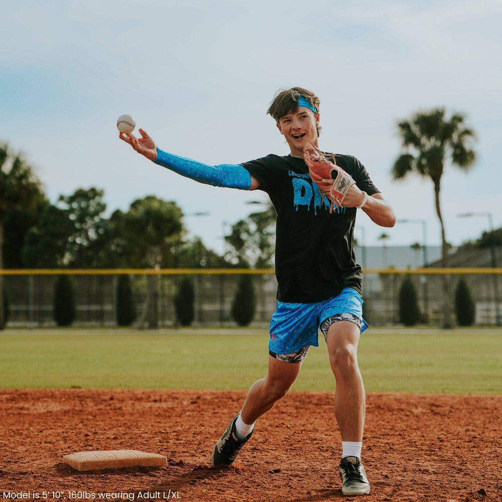 Elite Athletic Gear Compression Arm Sleeve Blue Sprinkles Arm Sleeve
